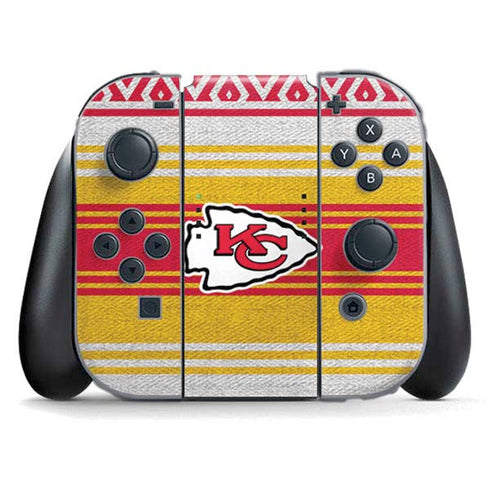 NFL Kansas City Chiefs Trailblazer Nintendo Switch (2017-2021) Joy-Con Controller Skin