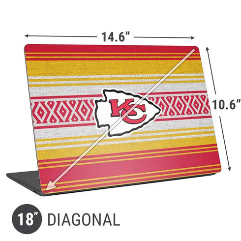 NFL Kansas City Chiefs Trailblazer Universal Laptop 18in (14.6 x 10.6in) Skin