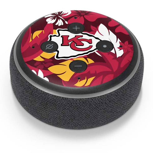 NFL Kansas City Chiefs Tropical Print Amazon Echo Dot Skin