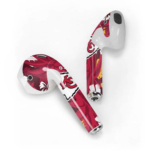 NFL Kansas City Chiefs Tropical Print Apple AirPods Skin