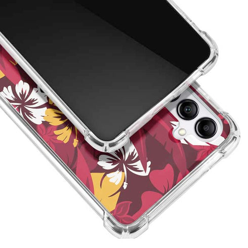 NFL Kansas City Chiefs Tropical Print Galaxy A14 5G Clear Case