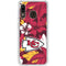 NFL Kansas City Chiefs Tropical Print Galaxy A20 Clear Case