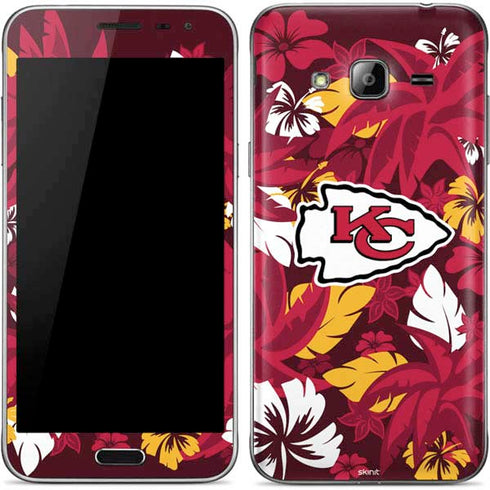 NFL Kansas City Chiefs Tropical Print Galaxy J3 Skin