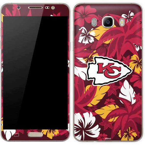 NFL Kansas City Chiefs Tropical Print Galaxy J7 Skin