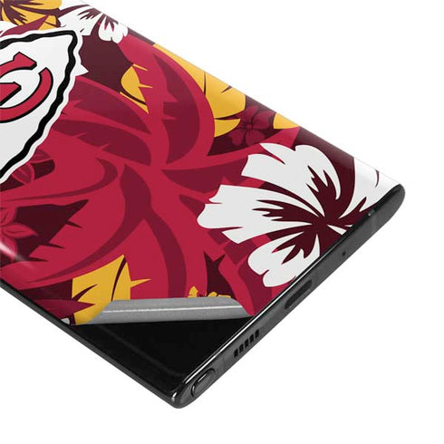 NFL Kansas City Chiefs Tropical Print Galaxy Note 10 Skin