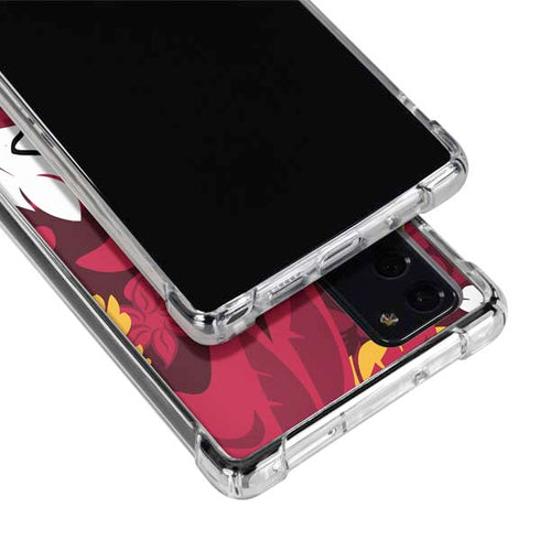 NFL Kansas City Chiefs Tropical Print Galaxy Note20 5G Clear Case