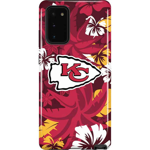 NFL Kansas City Chiefs Tropical Print Galaxy Note20 5G Pro Case