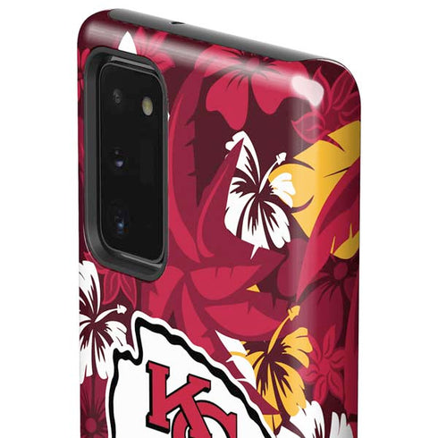 NFL Kansas City Chiefs Tropical Print Galaxy Note20 5G Pro Case
