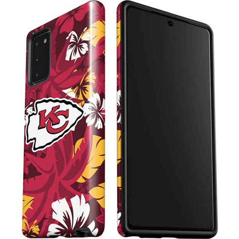 NFL Kansas City Chiefs Tropical Print Galaxy Note20 5G Pro Case