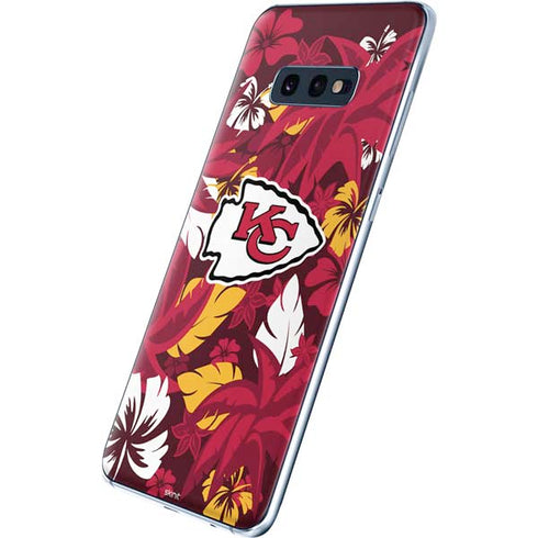 NFL Kansas City Chiefs Tropical Print Galaxy S10e Skin