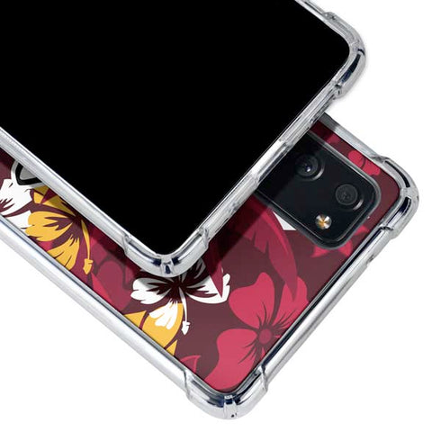 NFL Kansas City Chiefs Tropical Print Galaxy S20 FE Clear Case