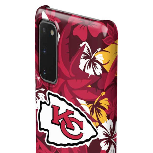 NFL Kansas City Chiefs Tropical Print Galaxy S20 Lite Case
