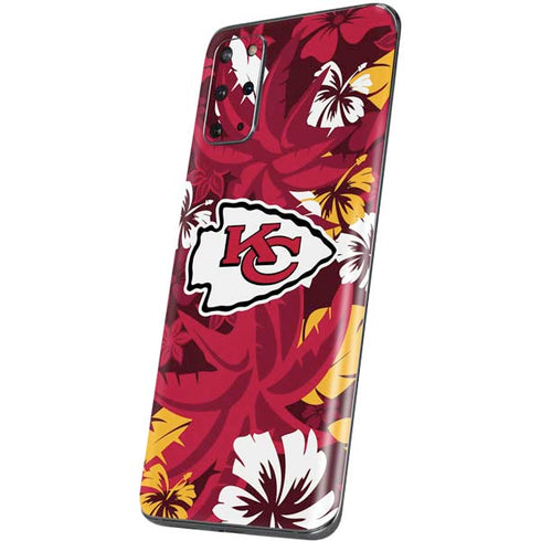 NFL Kansas City Chiefs Tropical Print Galaxy S20 Plus Skin