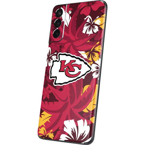 NFL Kansas City Chiefs Tropical Print Galaxy S21 5G Skin