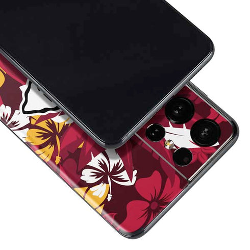 NFL Kansas City Chiefs Tropical Print Galaxy S21 Ultra 5G Skin