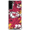 NFL Kansas City Chiefs Tropical Print Galaxy S22 Plus Clear Case