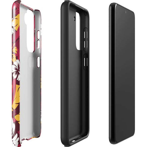NFL Kansas City Chiefs Tropical Print Galaxy S22 Plus Pro Case