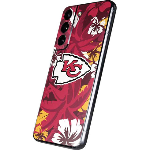 NFL Kansas City Chiefs Tropical Print Galaxy S22 Skin