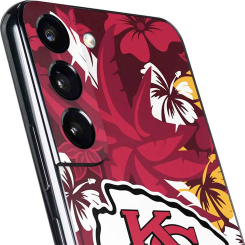 NFL Kansas City Chiefs Tropical Print Galaxy S22 Skin