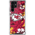 NFL Kansas City Chiefs Tropical Print Galaxy S22 Ultra Clear Case