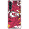 NFL Kansas City Chiefs Tropical Print Galaxy S23 FE Clear Case