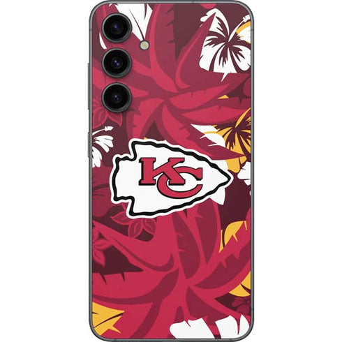 NFL Kansas City Chiefs Tropical Print Galaxy S23 FE Skin