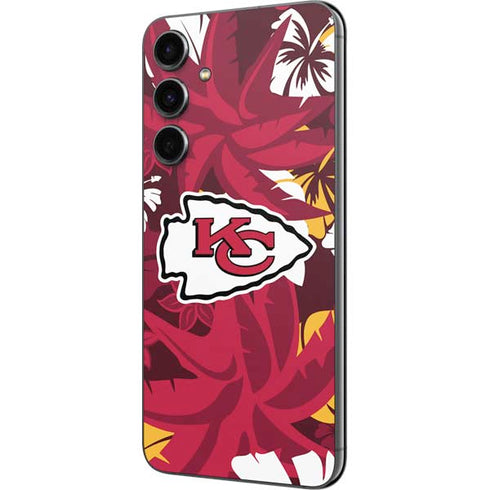 NFL Kansas City Chiefs Tropical Print Galaxy S23 FE Skin