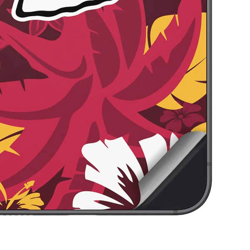 NFL Kansas City Chiefs Tropical Print Galaxy S23 Plus Skin