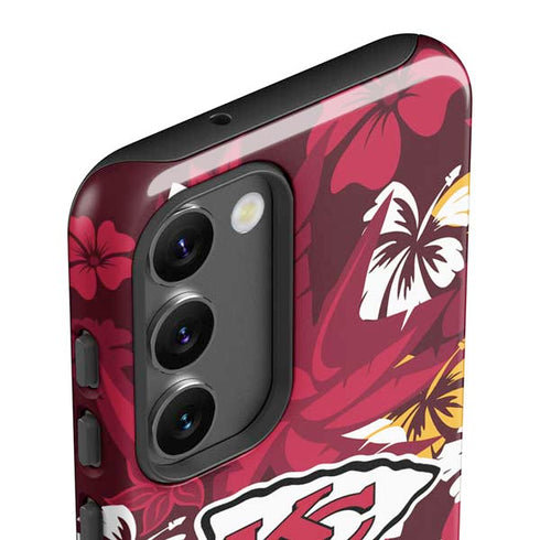 NFL Kansas City Chiefs Tropical Print Galaxy S23 Pro Case