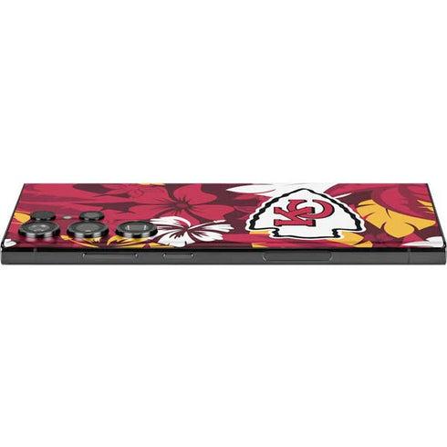 NFL Kansas City Chiefs Tropical Print Galaxy S23 Ultra Skin