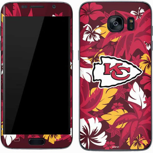 NFL Kansas City Chiefs Tropical Print Galaxy S7 Skin