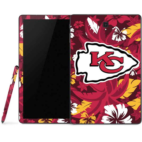 NFL Kansas City Chiefs Tropical Print Samsung Galaxy Tab Skin