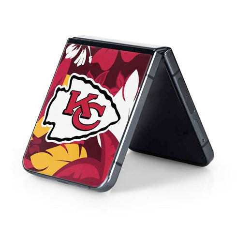 NFL Kansas City Chiefs Tropical Print Galaxy Z Flip5 5G Skin