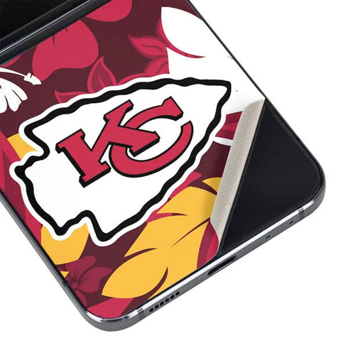 NFL Kansas City Chiefs Tropical Print Galaxy Z Flip5 5G Skin