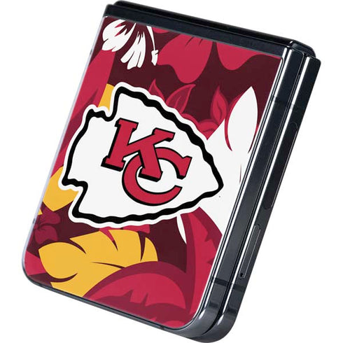 NFL Kansas City Chiefs Tropical Print Galaxy Z Flip5 5G Skin