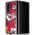 NFL Kansas City Chiefs Tropical Print Galaxy Z Fold4 5G Clear Case