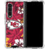 NFL Kansas City Chiefs Tropical Print Galaxy Z Fold4 5G Clear Case