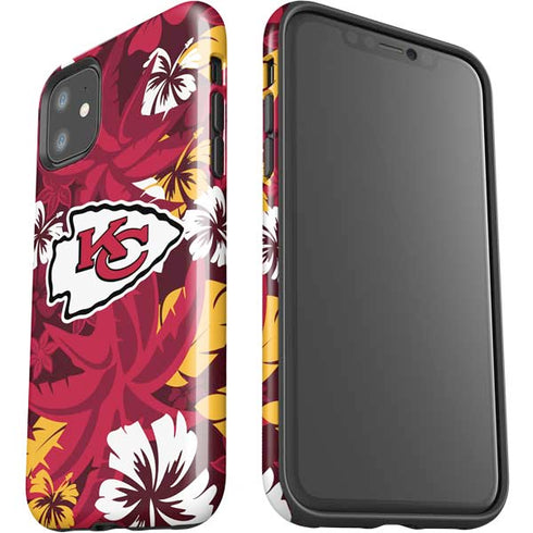 NFL Kansas City Chiefs Tropical Print iPhone 11 Impact Case
