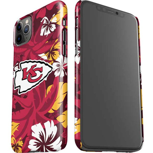NFL Kansas City Chiefs Tropical Print iPhone 11 Pro Max Lite Case