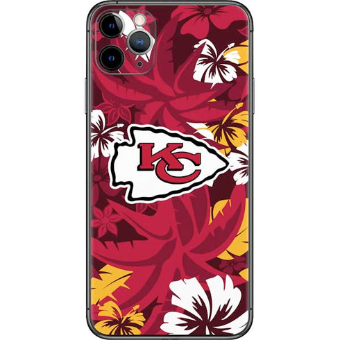 NFL Kansas City Chiefs Tropical Print iPhone 11 Pro Max Skin