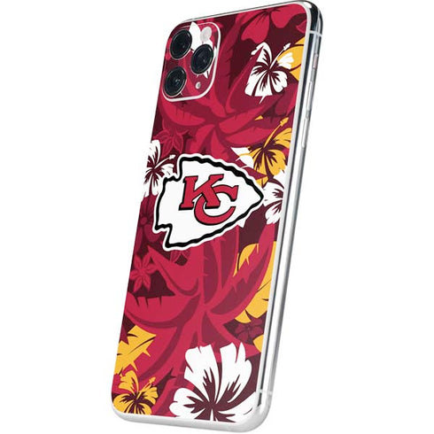 NFL Kansas City Chiefs Tropical Print iPhone 11 Pro Max Skin