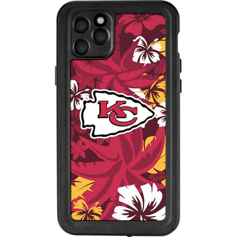 NFL Kansas City Chiefs Tropical Print iPhone 11 Pro Max Waterproof Case