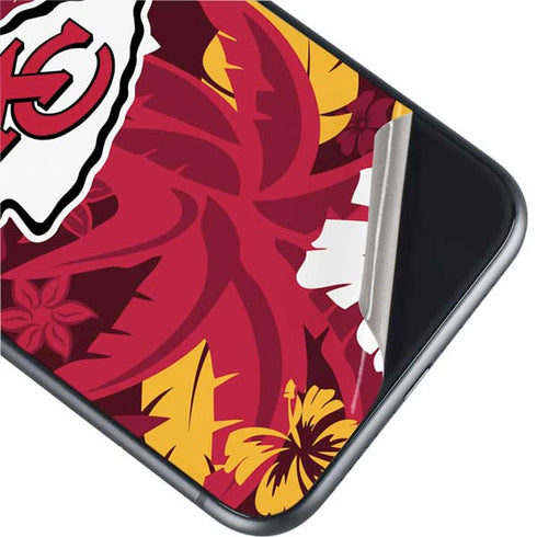 NFL Kansas City Chiefs Tropical Print iPhone 11 Skin