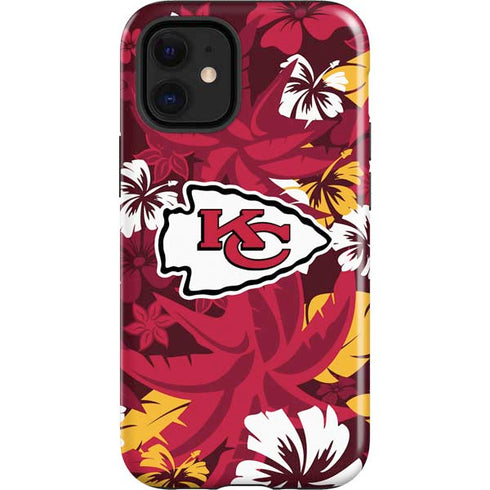 NFL Kansas City Chiefs Tropical Print iPhone 12 Mini Impact Case