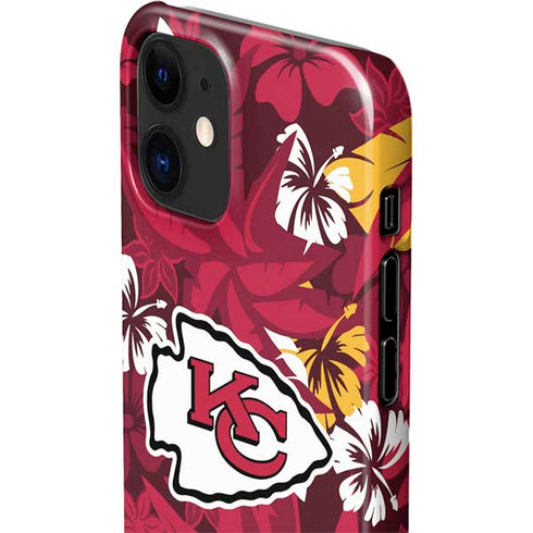 NFL Kansas City Chiefs Tropical Print iPhone 12 Mini Lite Case