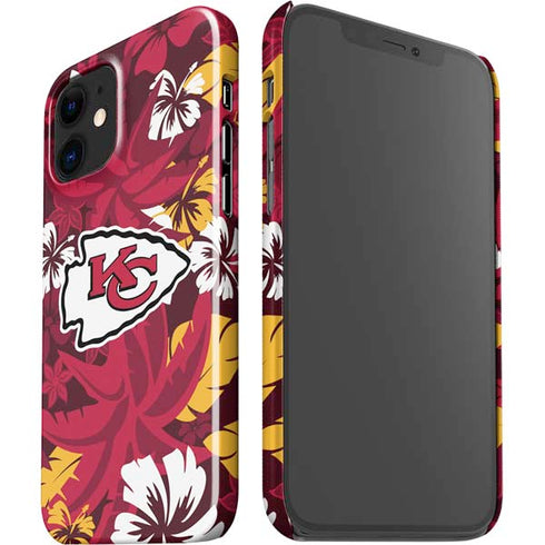 NFL Kansas City Chiefs Tropical Print iPhone 12 Mini Lite Case