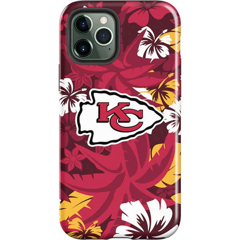 NFL Kansas City Chiefs Tropical Print iPhone 12 Pro Impact Case