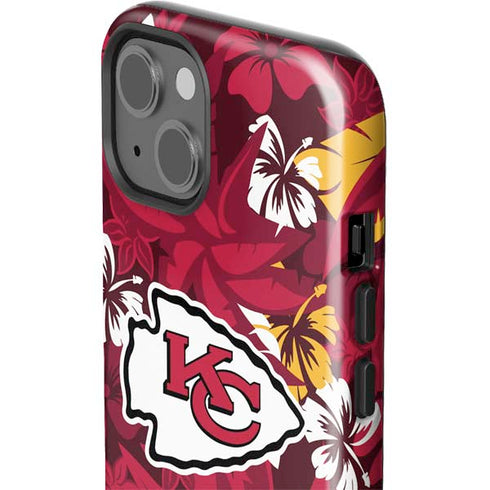 NFL Kansas City Chiefs Tropical Print iPhone 13 Impact Case