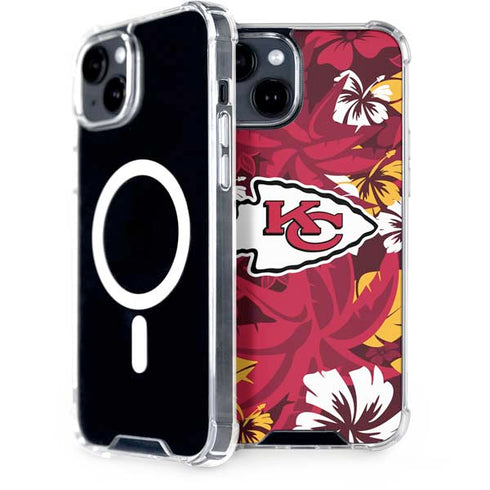 NFL Kansas City Chiefs Tropical Print iPhone 13 MagSafe Case