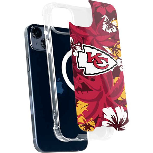 NFL Kansas City Chiefs Tropical Print iPhone 13 MagSafe Case